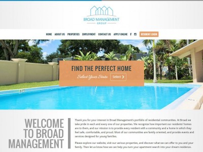 Broad Management website
