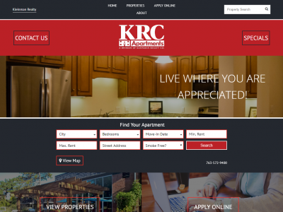 Kleinman Realty Website Example