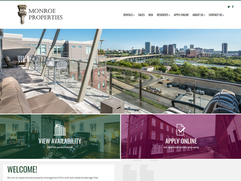 Monroe Properties Website Example