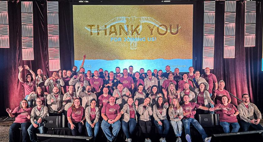 Employees at the RMUC Closing Ceremony