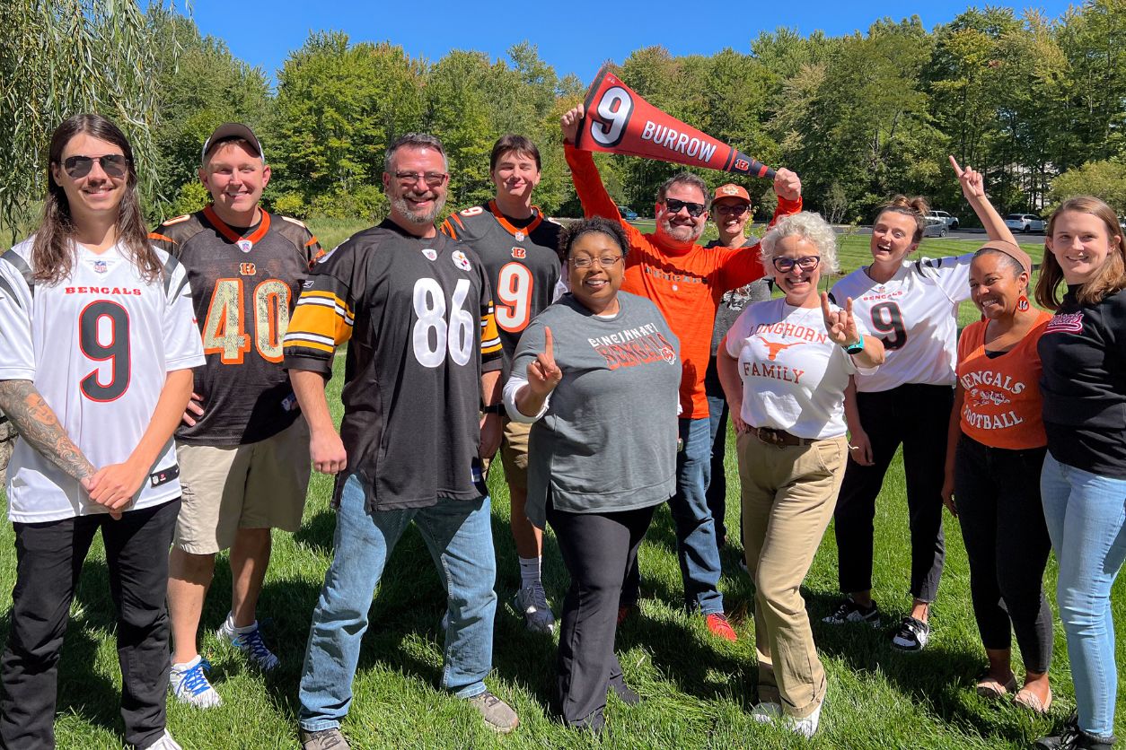 LCS Employees in Bengals Gear